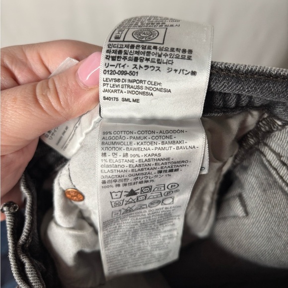 Levi’s Premium 501 Skinny Jeans in Coal Black size 26 - Picture 9 of 10